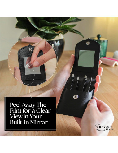 Juego de Pinzas de Acero Inoxidable TWEEZIA - 4 Puntas de Precisión