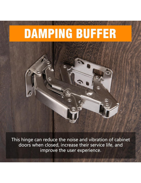 6 Piezas Bisagras Europeas CHANGE MOORE 170 Grados Ajustables