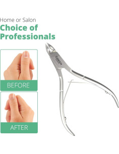 Cortador de Cutículas Profesional Acero Inoxidable Plata 2
