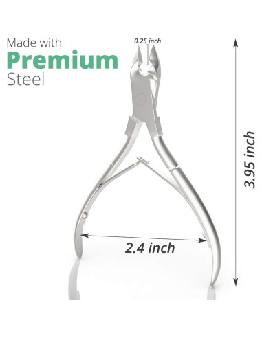 Cortador de Cutículas Profesional Acero Inoxidable Plata