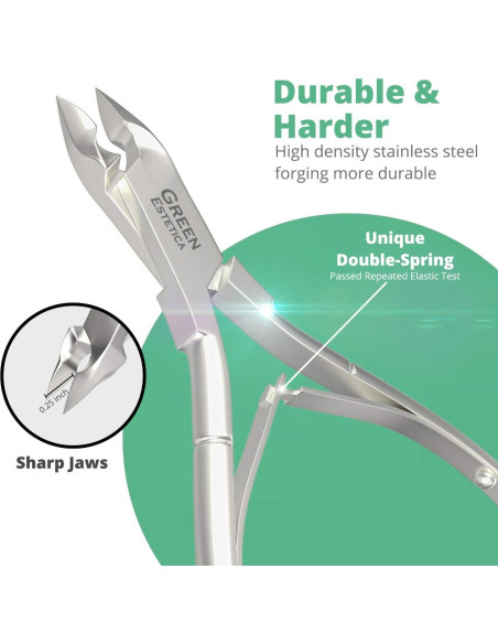 Cortador de Cutículas Profesional Acero Inoxidable Plata