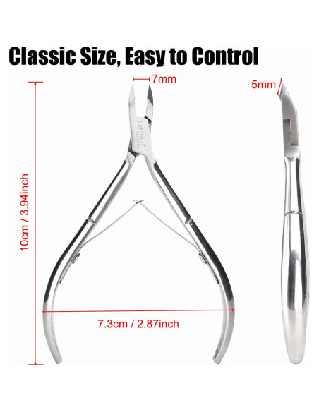 Kit de Cortadores de Cutículas LePinko 4 Piezas Afilados