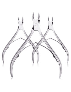 Mudder Cortadores de Cutículas Acero Inoxidable 3 Paquetes