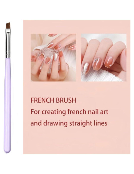 Juego de 6 Pinceles para Arte de Uñas Faiteary - Diseño Profesional