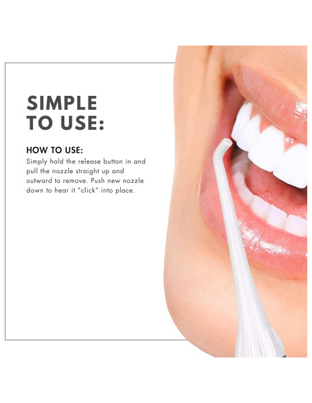 Consejos de Reemplazo ToiletTree para Irrigador Oral Poseidon - Paquete Doble