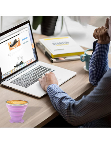 Tazas Plegables de Silicona Nintora-C 180ml - 2 Piezas