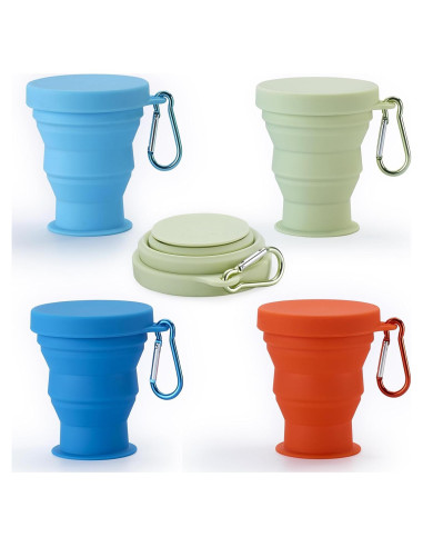 Juego de Tazas Plegables de Silicona GUANCI 4 Unidades