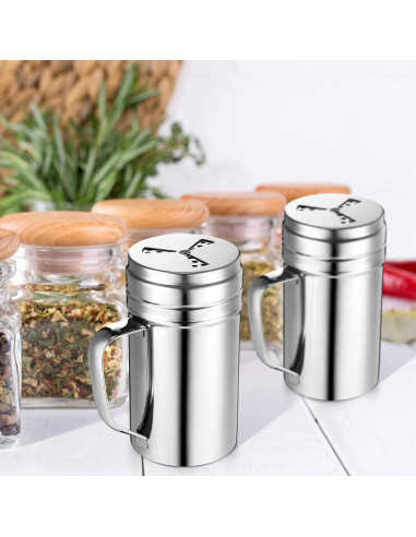 Botella Sazonador 3 Piezas Geiserailie Acero Inoxidable Grande