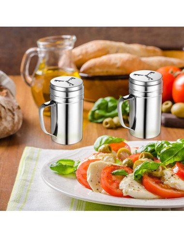 Botella Sazonador 3 Piezas Geiserailie Acero Inoxidable Grande