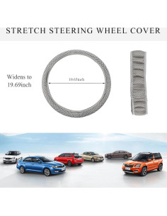 Cubierta de Volante Elástico Yourkar 27x27 cm Gris 2