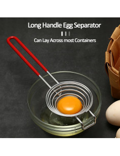 Separador de Yema de Huevo Ytuomzi Acero Inoxidable 25.5 cm 2