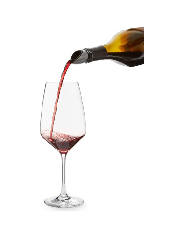 Vertedor de Vino Rabbit Metrokane Negro con Tapón 22.68g