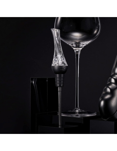 Aerador de Vino Vintorio Premium - Vertedor Sin Goteo Negro