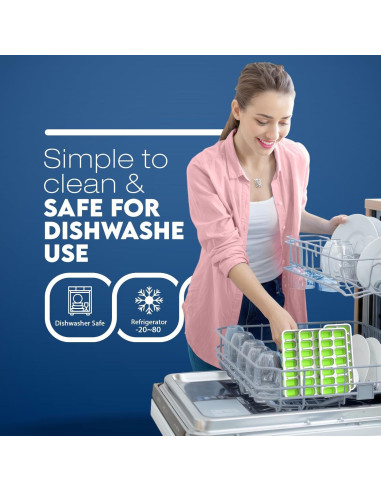 Bandeja de Hielo CKE Esenciales de Cocina Acogedora 4PK Verde