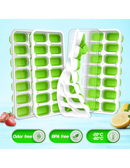 Bandeja de Hielo CKE Esenciales de Cocina Acogedora 4PK Verde