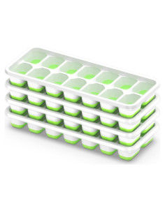 Bandeja de Hielo ChefAide con Tapa, 4 Paquetes, 56 Cubos