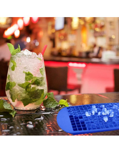 Bandejas de Hielo Mini LeeYean 3 Pack Silicona 160 Cubos