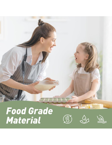 Bandeja de Hielo ChefAide con Tapa, 4 Paquetes, 56 Cubos