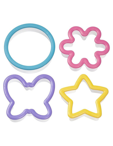 Conjunto de Cortadores de Galletas Wilton 4 Piezas Acero Inoxidable