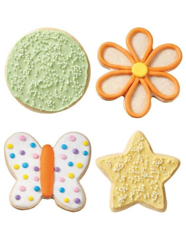 Conjunto de Cortadores de Galletas Wilton 4 Piezas Acero Inoxidable