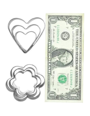 Juego de Cortadores de Galletas MCIGICM 12PCS Acero Inoxidable