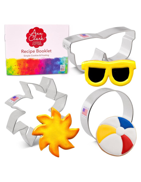 Cortadores de Galletas de Playa Ann Clark Set 3 Piezas Verano
