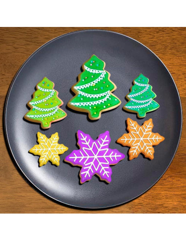 Juego de Cortadores de Galletas de Navidad YXCLIFE - 18 Piezas