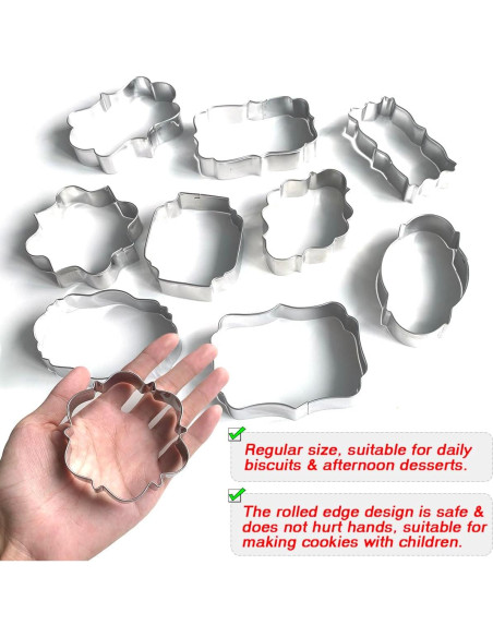 Cortadores de Galletas Kanehosi 10 Piezas Acero Inoxidable