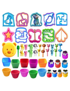 Juego de Cortadores de Sandwich IELEK - Multicolor, 35 Piezas