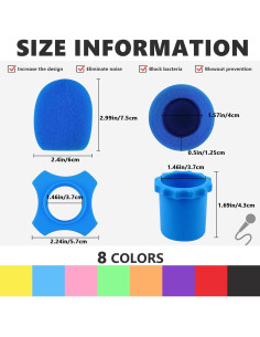 Funda de Micrófono Espuma Flutesan 8 Set Antivibración 2