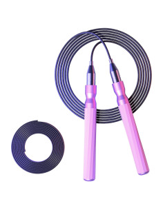 Cuerda de Saltar Rápida Gaoykai Rosa Ajustable para Fitness