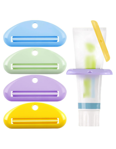 Exprimidor de Pasta de Dientes TKYZMS - 4 Piezas Coloridas