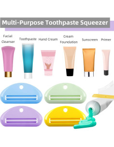 Exprimidor de Pasta de Dientes TKYZMS - 4 Piezas Coloridas 2