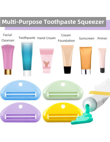 Exprimidor de Pasta de Dientes TKYZMS - 4 Piezas Coloridas