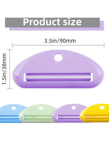 Exprimidor de Pasta de Dientes TKYZMS - 4 Piezas Coloridas