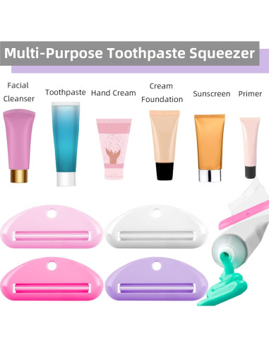Exprimidor de Pasta de Dientes TKYZMS - 4 Piezas Coloridas