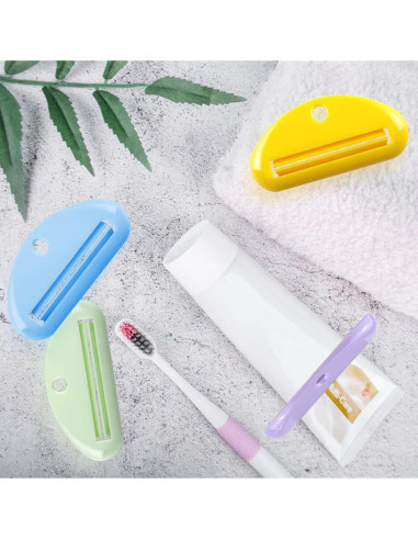 Exprimidor de Pasta de Dientes TKYZMS - 4 Piezas Coloridas