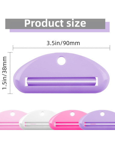 Exprimidor de Pasta de Dientes TKYZMS - 4 Piezas Coloridas