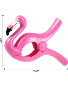 Clips de Toalla de Playa Boao Jumbo 4 Piezas Estilo Flamenco 2