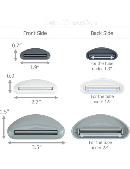 Exprimidores de Tubo EIKS - 6 Juegos con 3 Tamaños para Cosméticos
