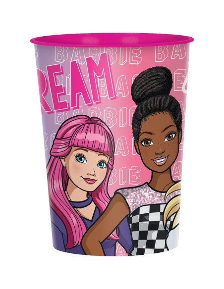 Paquete Fiesta Cumpleaños Barbie Dream 12 Vasos Reutilizables