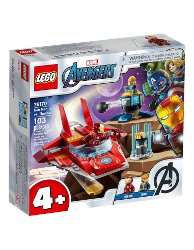 LEGO Marvel Avengers Iron Man vs Thanos 76170 Juguete 4+