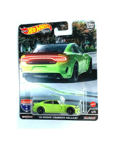 DieCast Hot Wheels Dodge Charger Hellcat Verde Lima 1:64