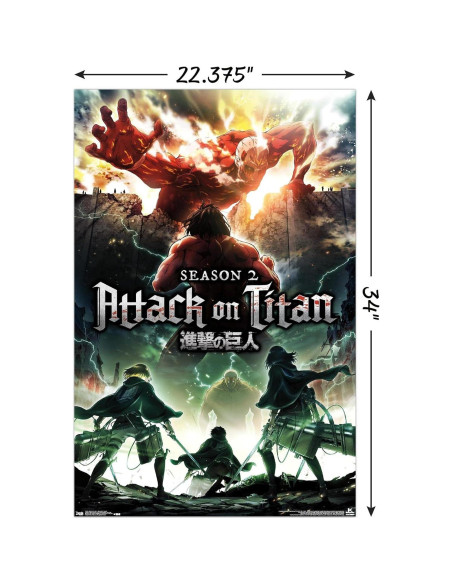 Póster de Pared Ataque a los Titanes Trends International 56.5x86.4cm