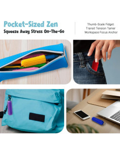 Juguete Antiestrés Little Ouchies Llavero Grippie 2pc 2