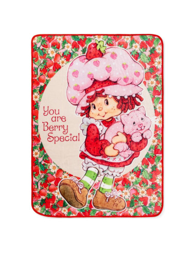 Manta Raschel Silver Buffalo Pastel de Fresa 152x114 cm