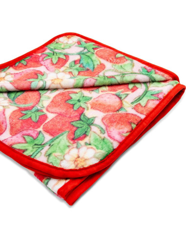 Manta Raschel Silver Buffalo Pastel de Fresa 152x114 cm