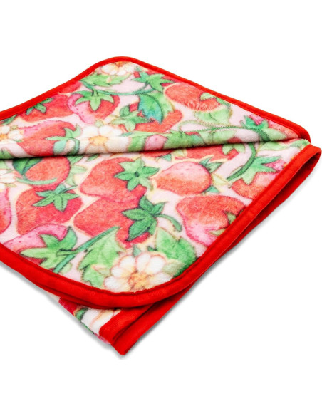 Manta Raschel Silver Buffalo Pastel de Fresa 152x114 cm