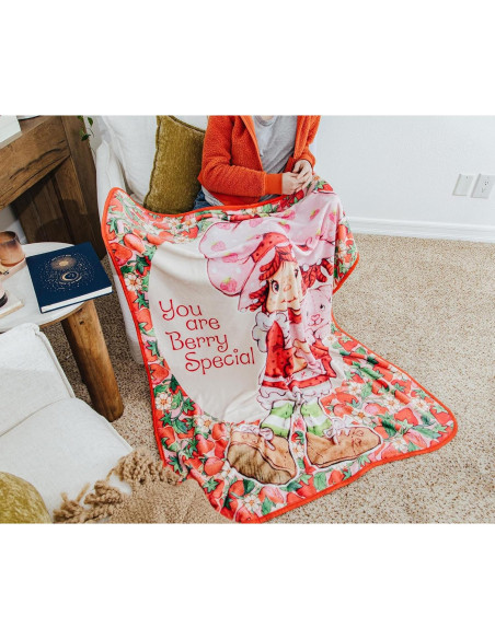 Manta Raschel Silver Buffalo Pastel de Fresa 152x114 cm