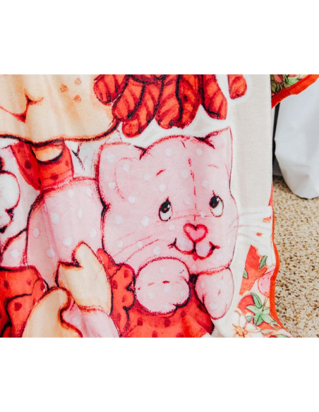 Manta Raschel Silver Buffalo Pastel de Fresa 152x114 cm